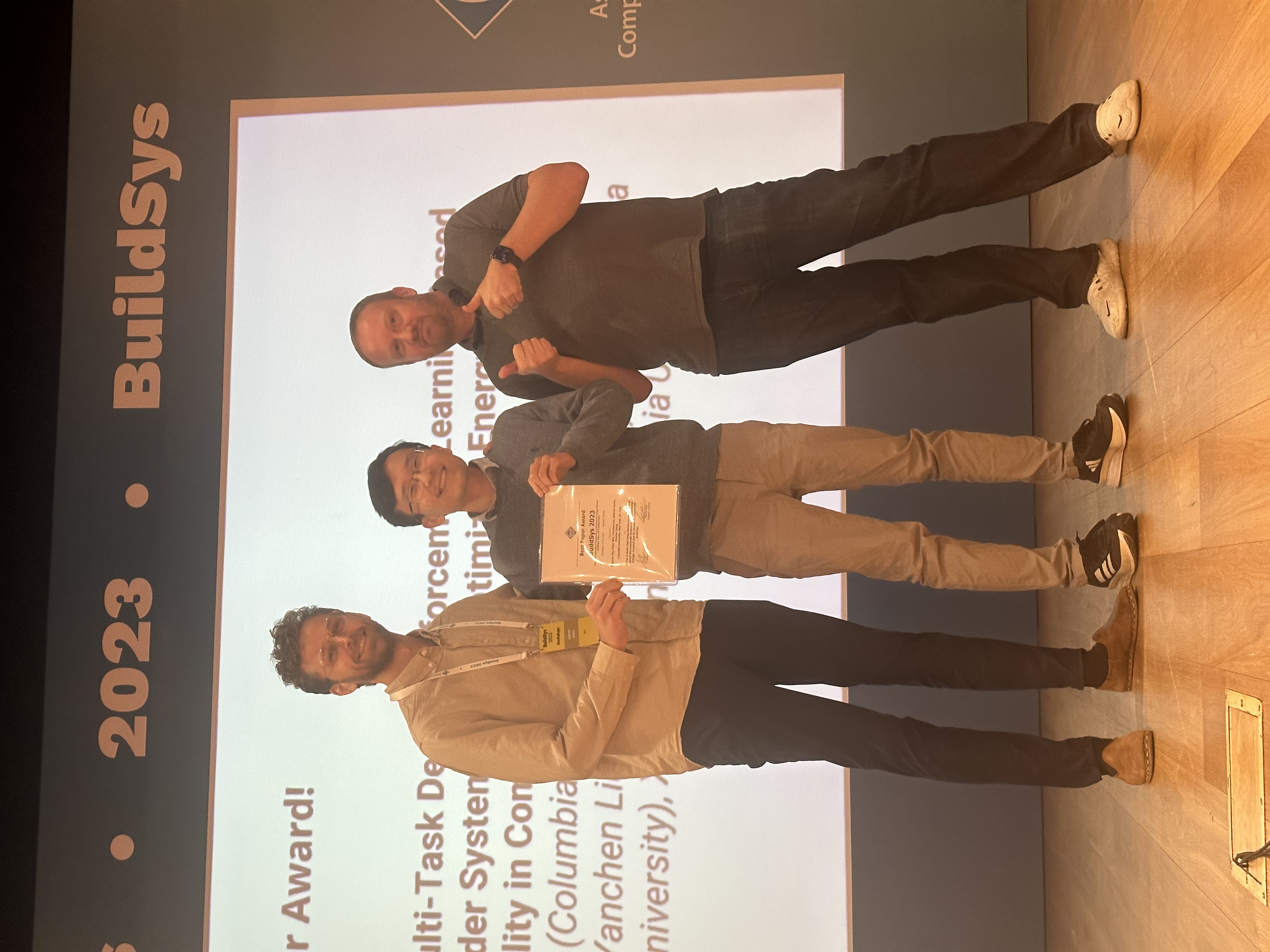 RECA Wins span style color:red Best Paper span at BuildSys 2023